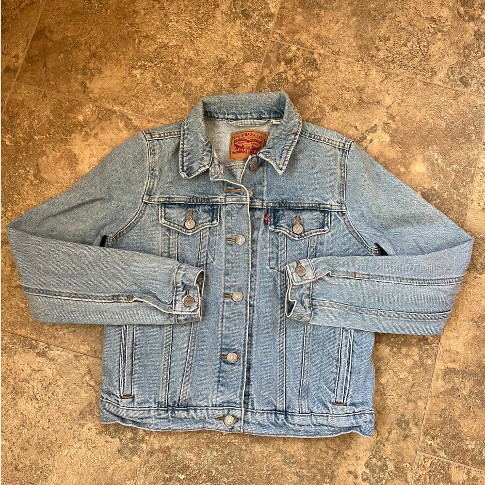Levis cotton denim jacket, Trucker style women's size S - Picture 2 of 6